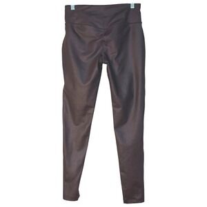 Mondetta Leggings Athletic Workout Yoga Workout Activewear Maroon Sheen S‎